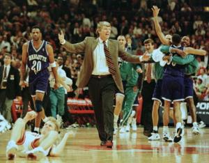 Charlotte Hornets head coach Allan Bristow teases