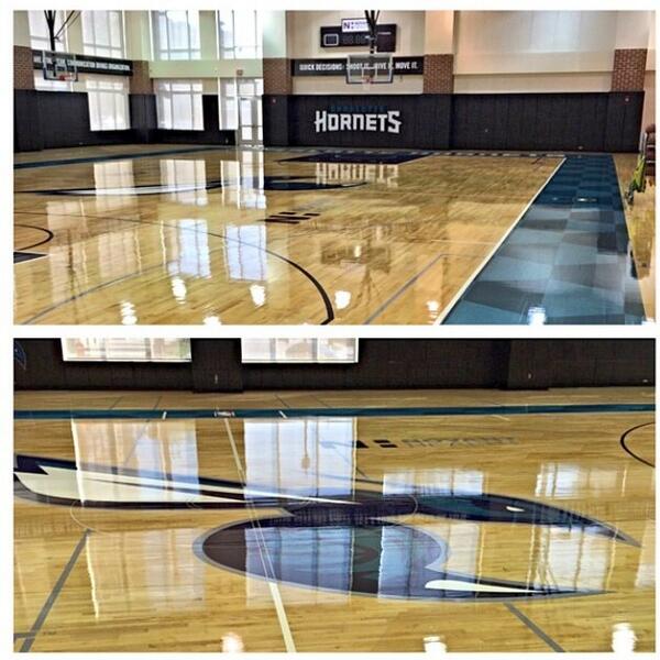 Charlotte Hornets New Practice Court